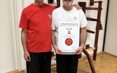 Frank De Marco wird zum 1. Technikergrad im Wing Chun Kung Fu ernannt!