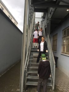 Training auf der Treppe