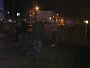 Parkplatz im Winter