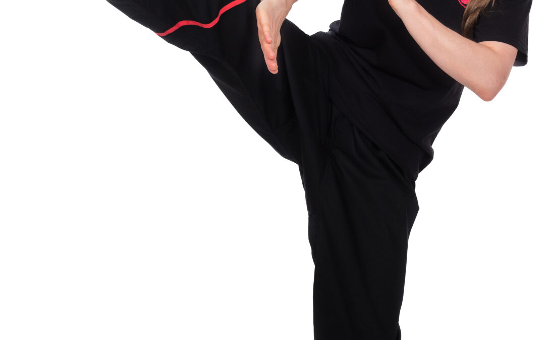 Simo Eva demonstriert einen hohen Kick