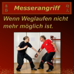 Simo kontert einen Stich mit einem Messer mit einem Angriff zum Waffenarm und einen direkten Schlag zum Hals